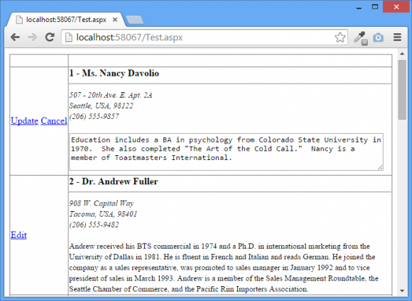 Editing with Simple GridView Templates Controls - ASP.Net in Hindi